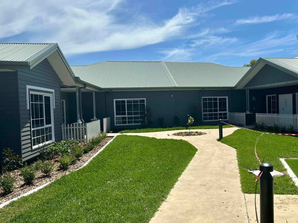 Exterior of the rural homes.